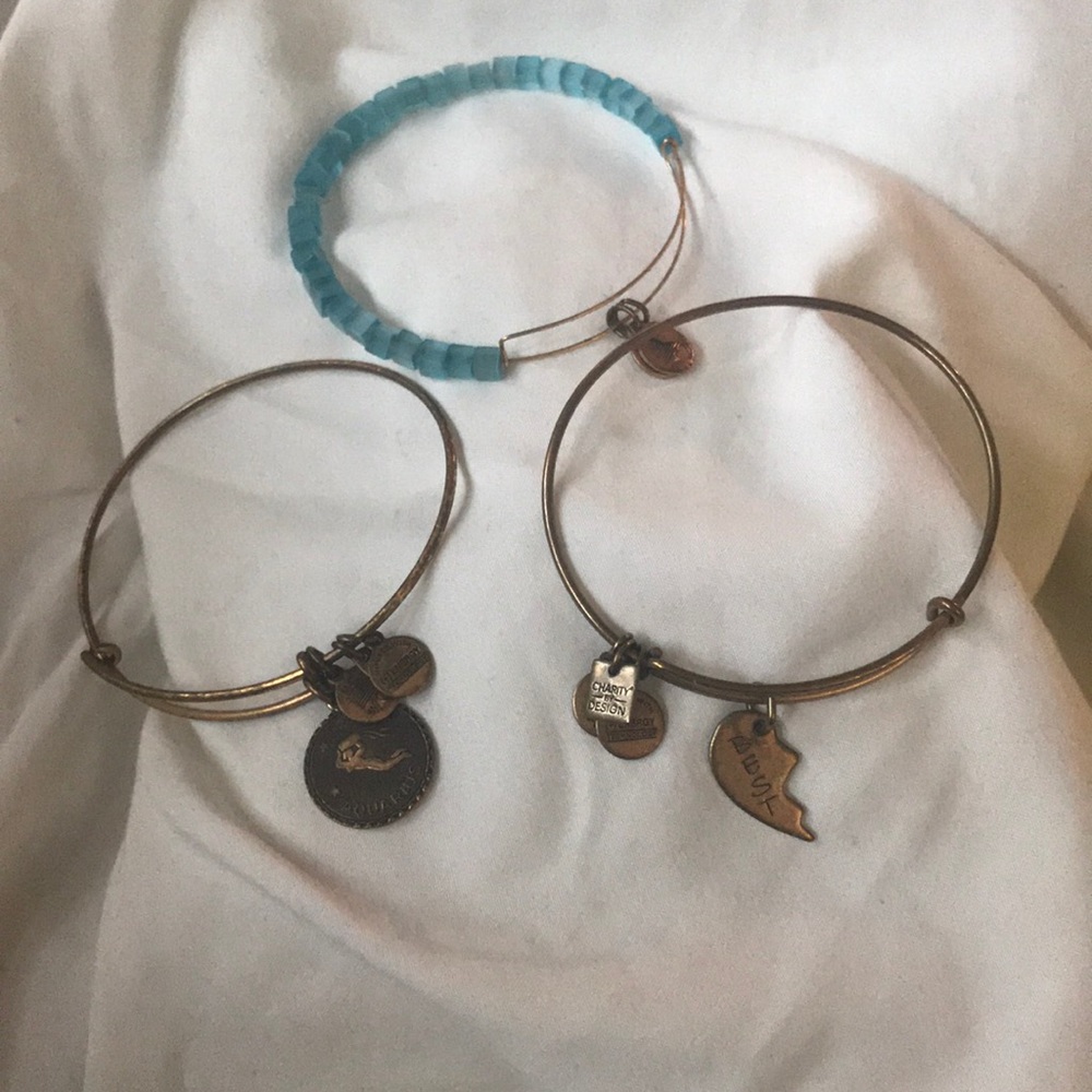 3 Alex and ani bracelets